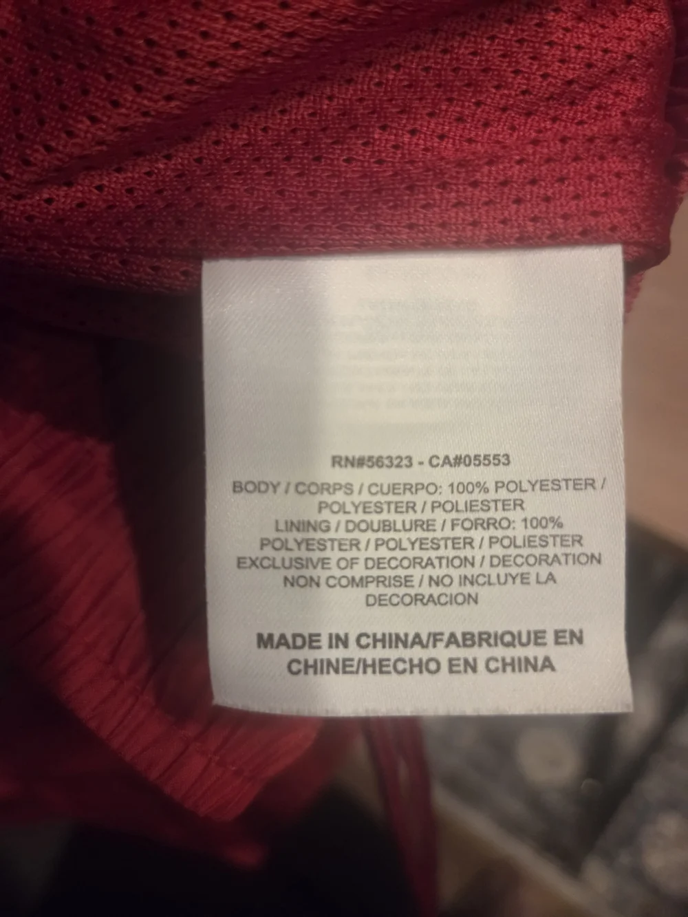 Jordan Red and Black Windbreaker Track Pants